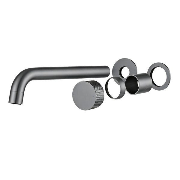 Solid Brass Wall Mixer Trim Kit (Match CLPS) - Gunmetal | MOON