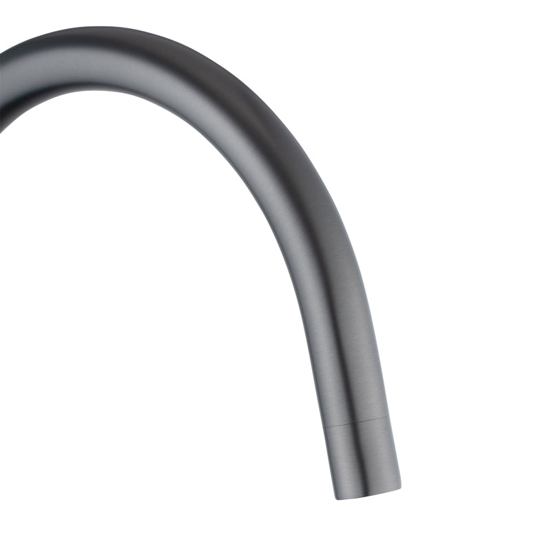 Solid Brass Standard Kitchen Mixer II - Gunmetal Grey
