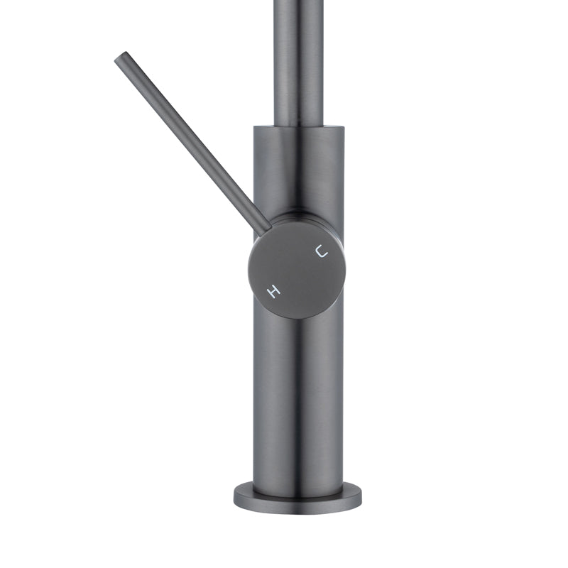 Solid Brass Standard Kitchen Mixer II - Gunmetal Grey