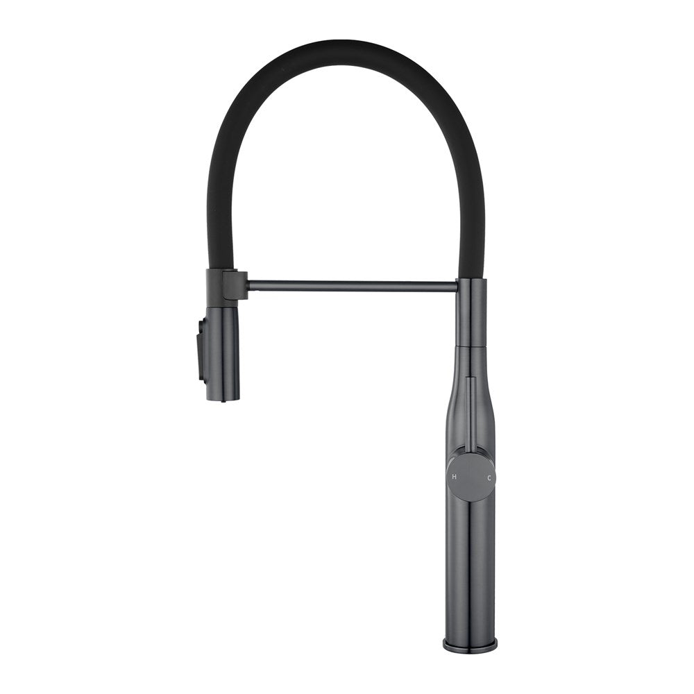 Magnetic Pull-Down Kitchen Mixer with Filter Connection - Gunmetal Grey