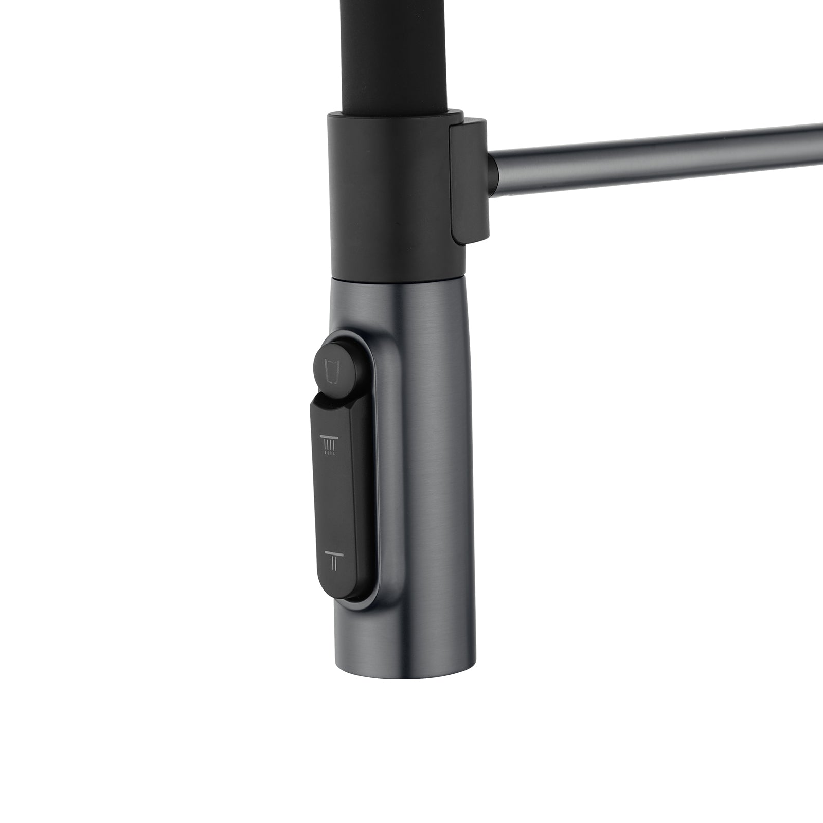 Magnetic Pull-Down Kitchen Mixer with Filter Connection - Gunmetal Grey