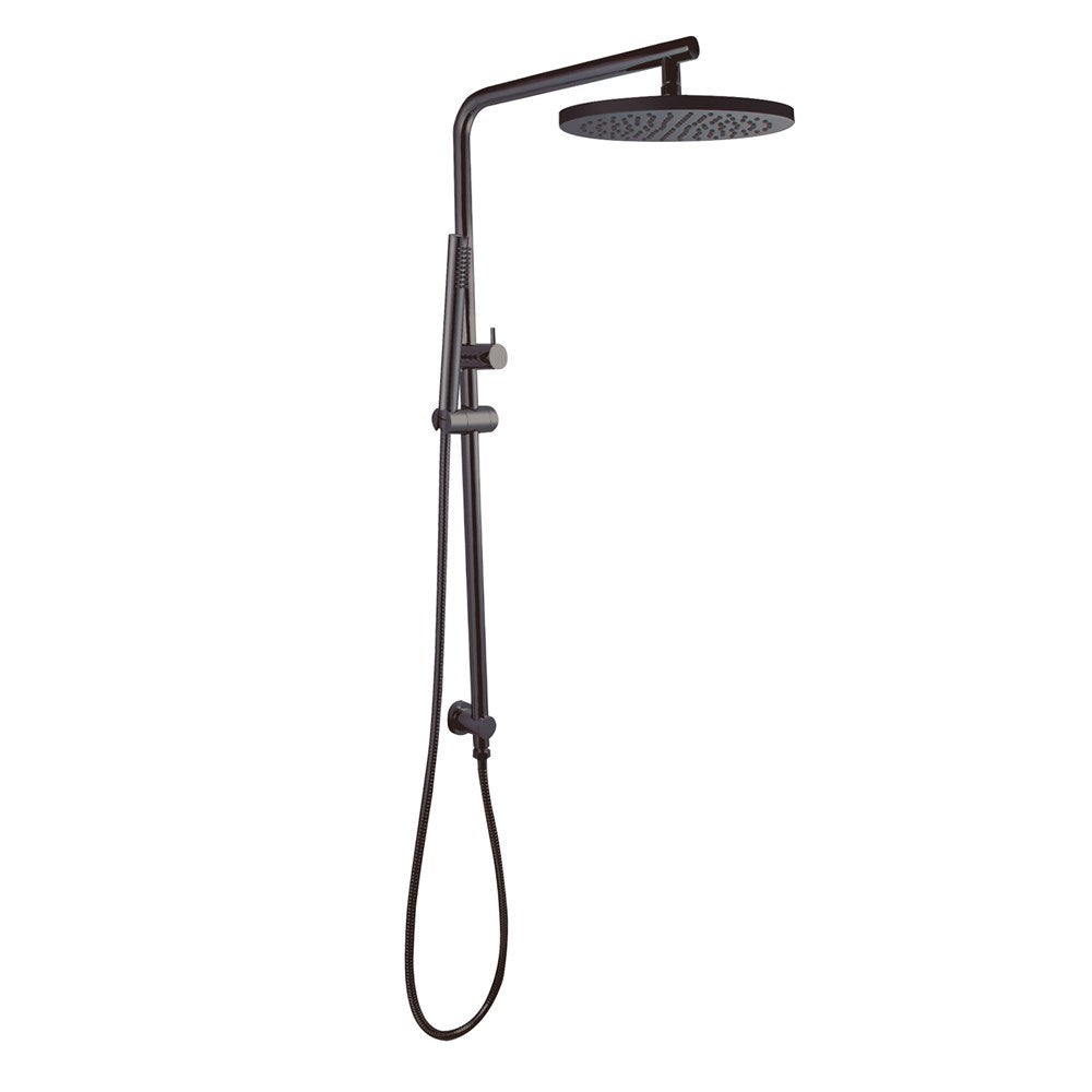 Solid Brass 10" Shower Station - Gunmetal Dark Grey