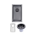 Load image into Gallery viewer, Stainless Steel Single Bowl Kitchen Sink 250 x 450mm - Gunmetal
