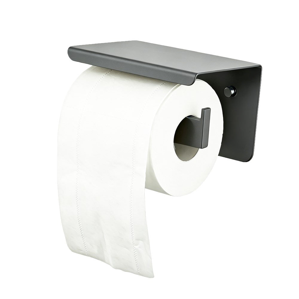 Stainless Steel Toilet Paper Holder- Gunmetal | IVANO