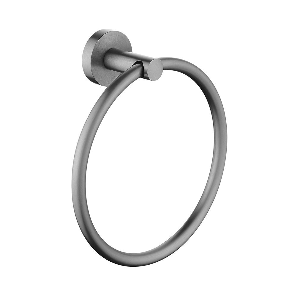 Stainless Steel Hand Towel Ring - Gunmetal Grey - LUCID PIN