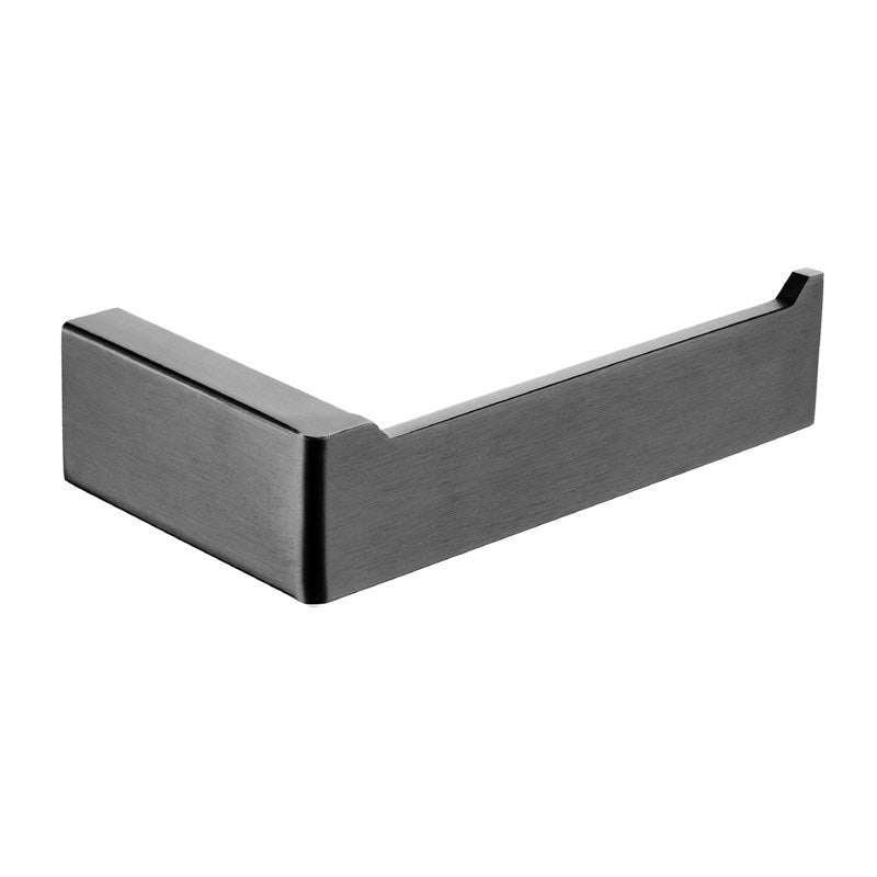 Stainless Steel Toilet Paper Holder- Gunmetal Dark Grey- IVANO