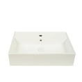 Load image into Gallery viewer, CLAYA Forma 60 Wall Hung Ceramic Basin with Overflow – Gloss White
