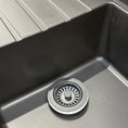 Load image into Gallery viewer, Granite Kitchen Sink Waste / Sink Part - No Overflow - Black
