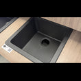 Load image into Gallery viewer, Granite Arete Stone Single Bowl Kitchen Sink 422x422mm - Black
