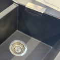 Load image into Gallery viewer, Carysil Granite Double Bowl Kitchen Sink with Overflow 800x500mm - Black
