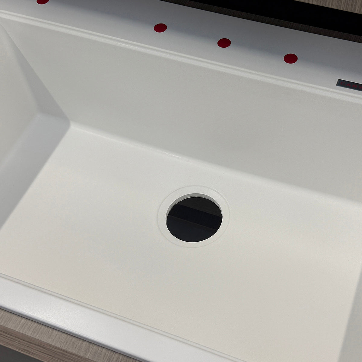Carysil Granite Stone Single Bowl Kitchen Sink 780x510mm - White
