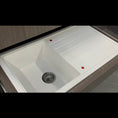 Load image into Gallery viewer, Granite Arete Stone Single Bowl Kitchen Sink with Drainboard 1000x500mm - White
