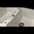 Load image into Gallery viewer, Carysil Granite Stone Double Bowl Kitchen Sink with Drainboard and Overflow 1150x500mm - White
