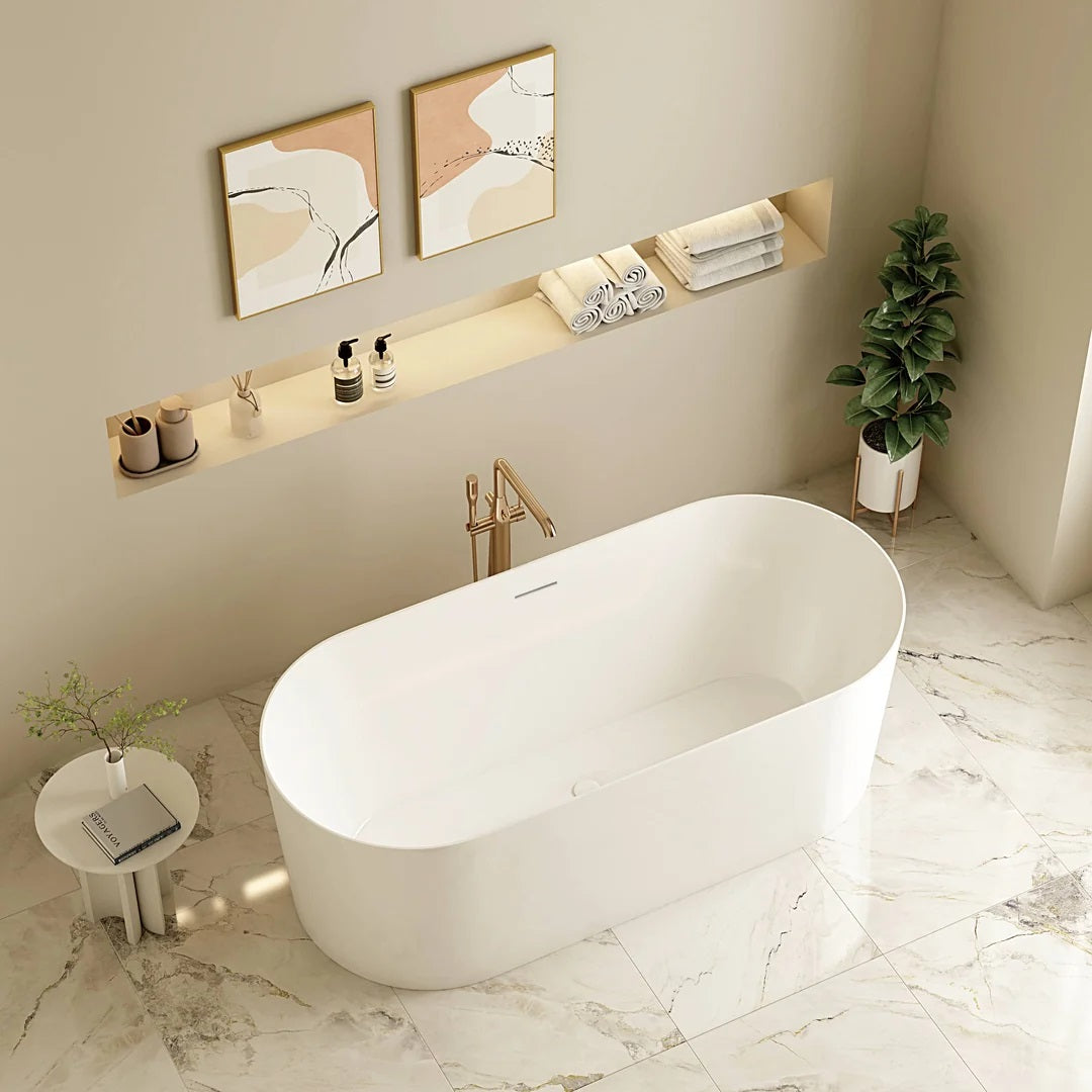 ISEO Series 1500mm Ultra-Slim Freestanding Acrylic Bathtub alternate view