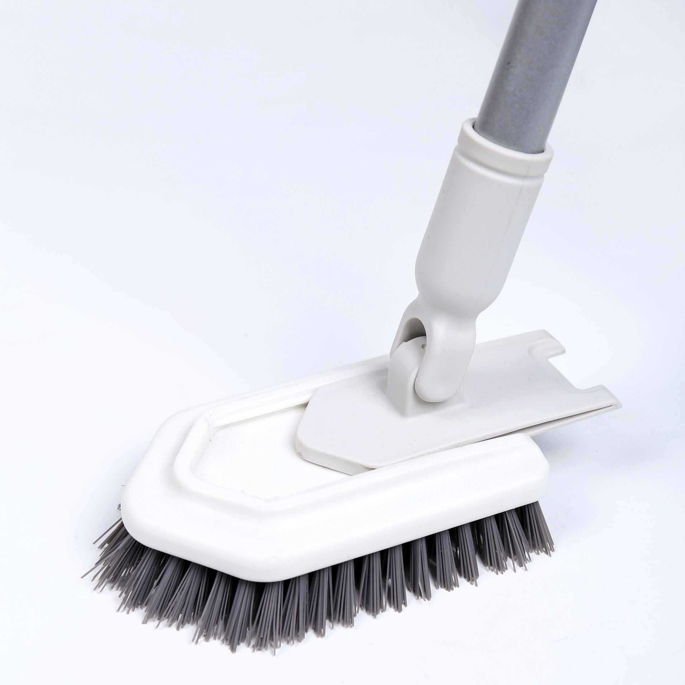Dolanx Extendable Tile and Tub Brush with Extra Scourer Head