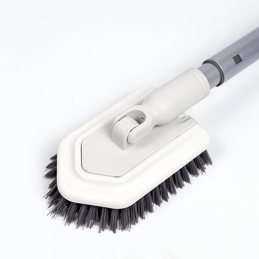 Dolanx Extendable Tile and Tub Brush with Extra Scourer Head