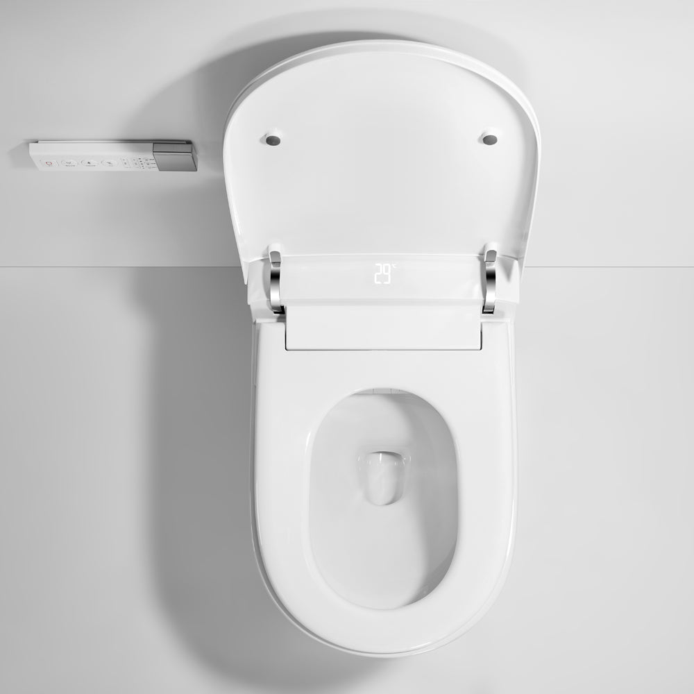 Aquaperla K69 Smart Toilet Suite with Auto Open Lid & Bidet -  White