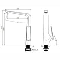 Load image into Gallery viewer, Gooseneck Kitchen Mixer - Black | ESPERIA
