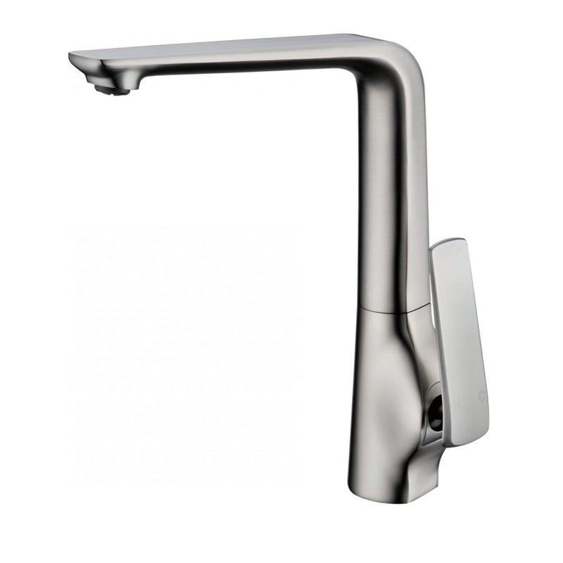 Gooseneck Kitchen Mixer - Brushed Nickel | ESPERIA