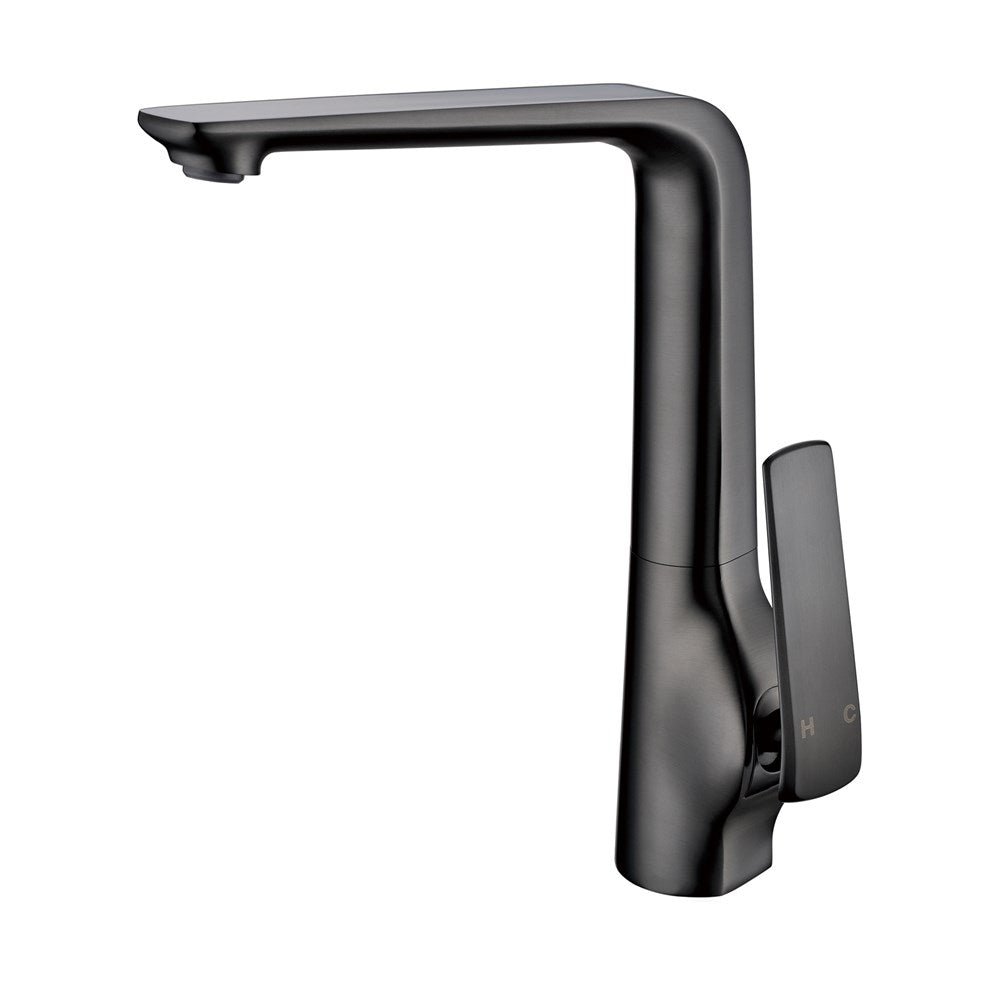 Gooseneck Kitchen Mixer - Gunmetal | ESPERIA