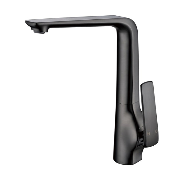 ESPERIA gooseneck kitchen mixer in gunmetal