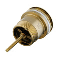 Load image into Gallery viewer, Solid Brass Universal Pop-Up Waste with Overflow - Light Brushed Brass Gold
