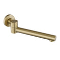 Load image into Gallery viewer, Solid Brass Basin/Bath Swivel Wall Spout Round - Light Brushed Brass Gold
