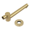 Load image into Gallery viewer, Solid Brass Basin/Bath Swivel Wall Spout Round - Light Brushed Brass Gold

