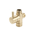 Load image into Gallery viewer, Brass Round Toilet Bidet Spray Diverter - Light Brushed Brass Gold
