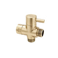Load image into Gallery viewer, Brass Round Toilet Bidet Spray Diverter - Light Brushed Brass Gold
