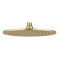 Load image into Gallery viewer, Solid Brass 250mm Shower Head Round - Light Brushed Brass Gold
