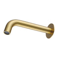 Load image into Gallery viewer, Light brushed brass wall spout angled product view
