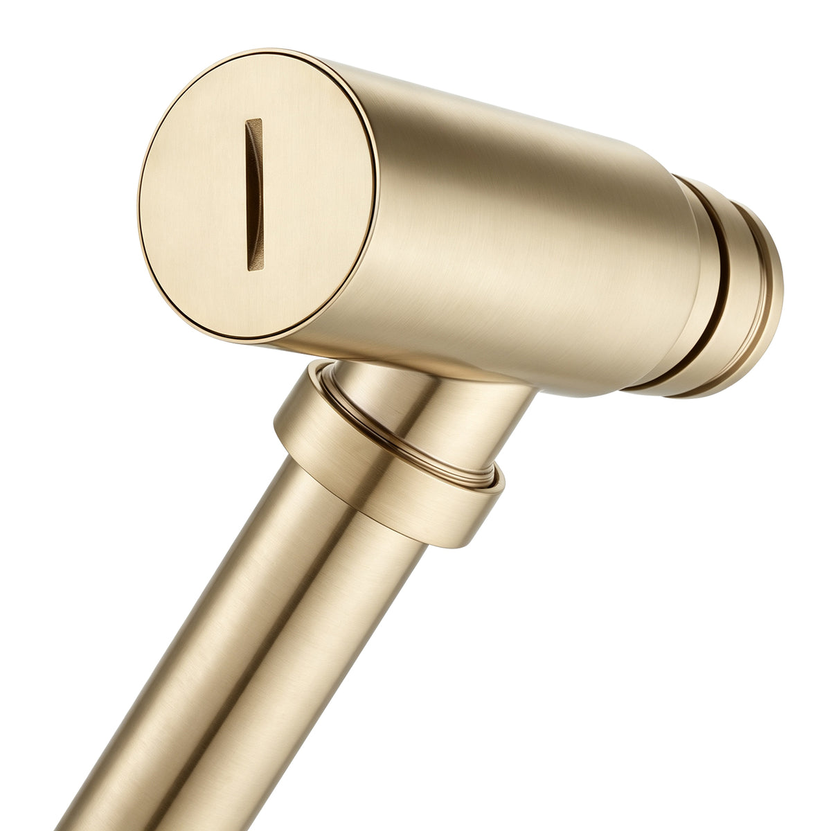 Solid Brass Round Bottle Trap G1 1/2" - Light Brushed Brass
