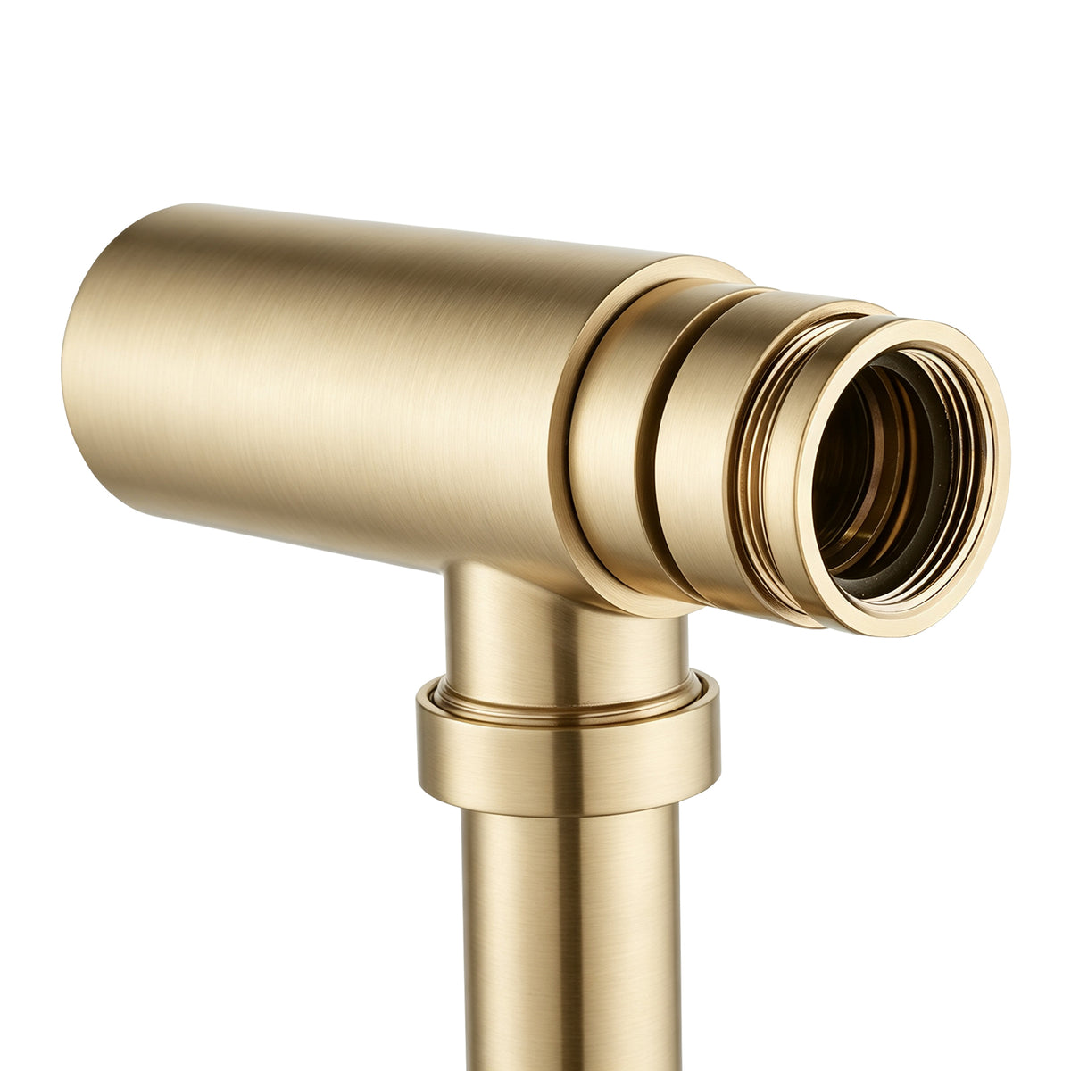 Solid Brass Round Bottle Trap G1 1/2" - Light Brushed Brass
