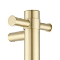 Load image into Gallery viewer, Stainless Steel Electric Heated Towel Rack Single Bar Vertical with Timer - Light Brushed Brass Gold
