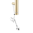 Load image into Gallery viewer, Stainless Steel Electric Heated Towel Rack Single Bar Vertical with Timer - Light Brushed Brass Gold
