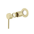 Load image into Gallery viewer, Solid Brass Wall Mixer Tap Trim Kit (Match CLPM) - Light Brushed Brass | LUCID PIN
