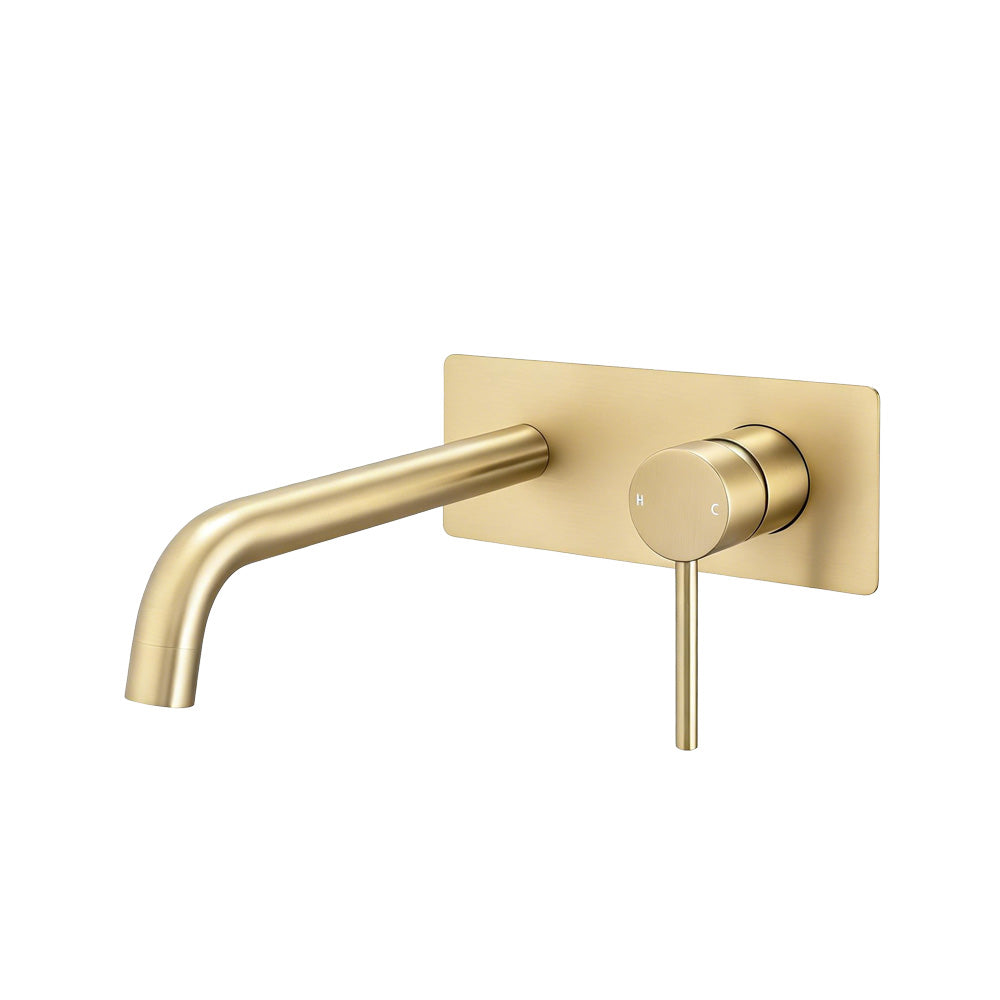 Solid Brass Basin/Bath Mixer Trim Kit (Match CLPS) - Light Brushed Brass | LUCID PIN
