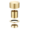 Load image into Gallery viewer, Knurled Wall Mixer Handle Only (Match CLPM) – Light Brushed Brass | MOON
