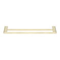 Load image into Gallery viewer, VOG  Zinc-Alloy and Brass 800mm Double Towel Rail - Light Brushed Brass Gold
