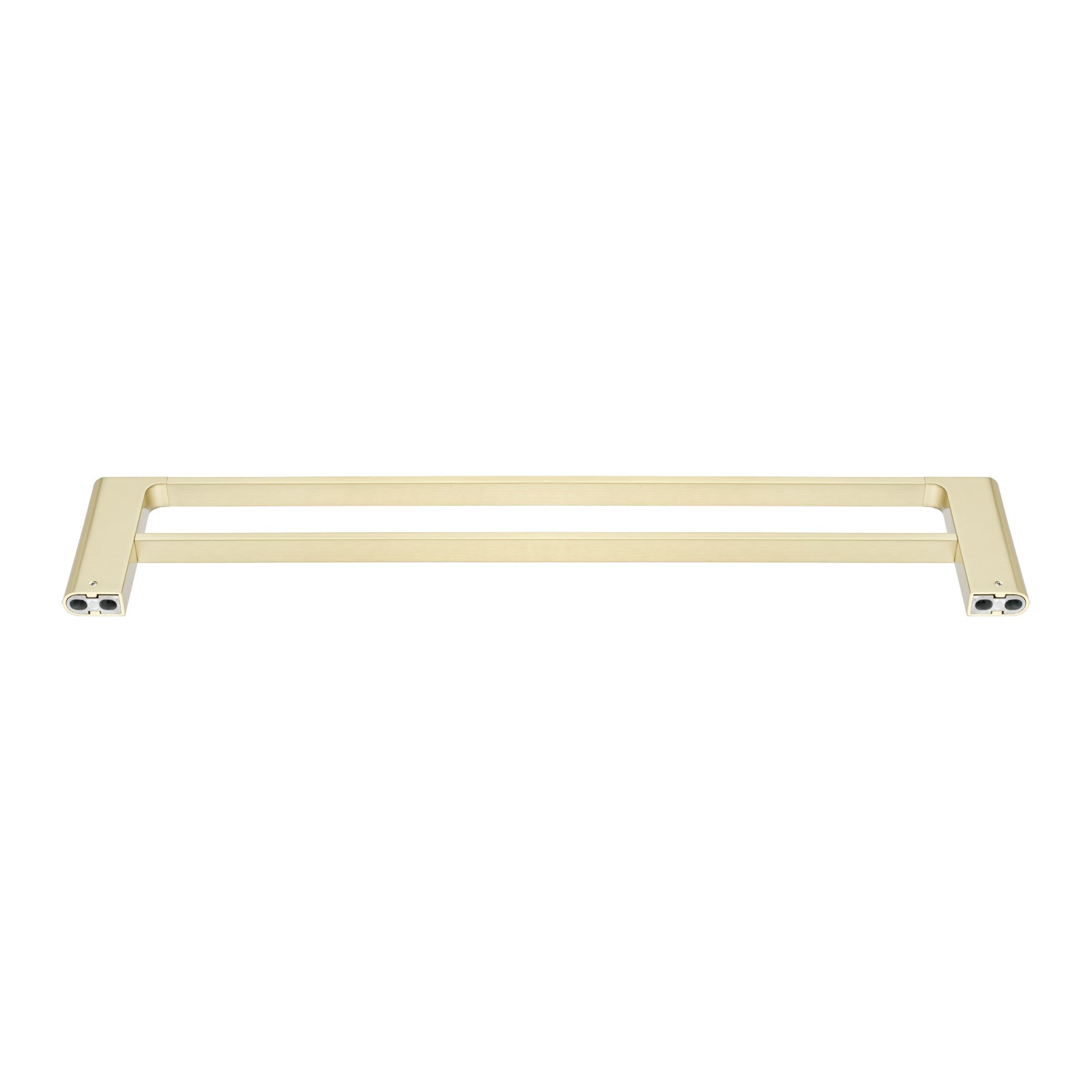 VOG  Zinc-Alloy and Brass 800mm Double Towel Rail - Light Brushed Brass Gold