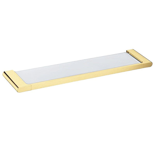 VOG  Zinc-alloy and Glass Shelf - Gunmetal Grey