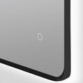 Load image into Gallery viewer, Matte Black Framed Backlit LED Mirror 810 × 610 mm
