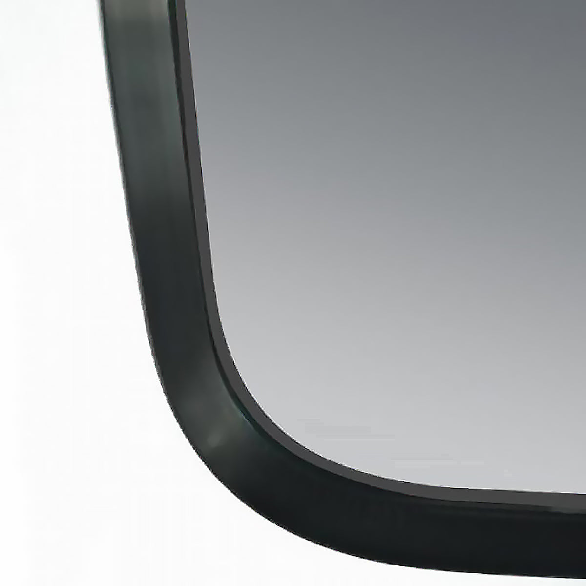 Matte Black Framed Backlit LED Mirror 810 × 610 mm