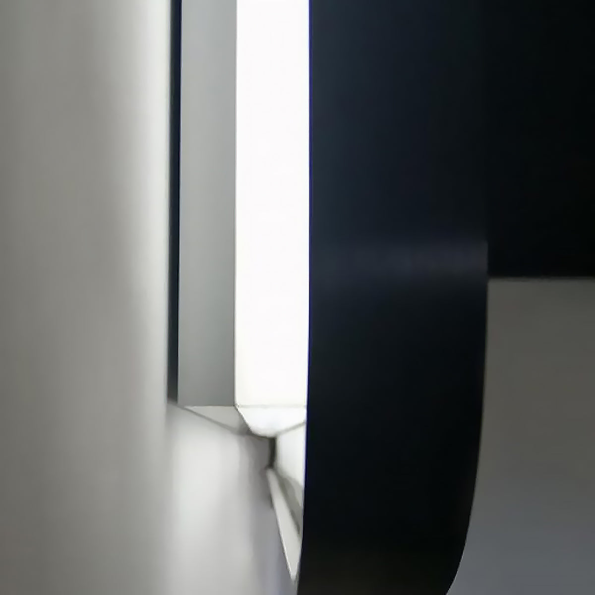 Matte Black Framed Backlit LED Mirror 810 × 610 mm