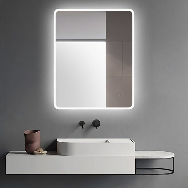 Curved Rim Rectangle LED Mirror - 600mm | 900mm | 1200mm