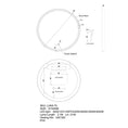 Load image into Gallery viewer, 750mm Round LED Dressing Mirror with Black Frame
