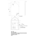 Load image into Gallery viewer, Matte Black Framed Arch LED Mirror 600 × 900 mm
