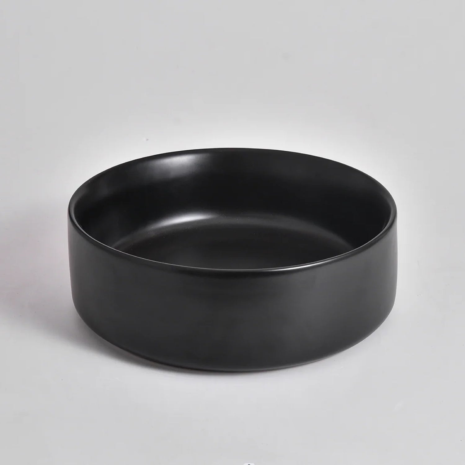 CLAYA Luna-36 Above Counter Round Basin – Matte Black