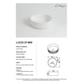 Load image into Gallery viewer, CLAYA Lucid-37 Fluted Ceramic Above Counter Basin – Matte White
